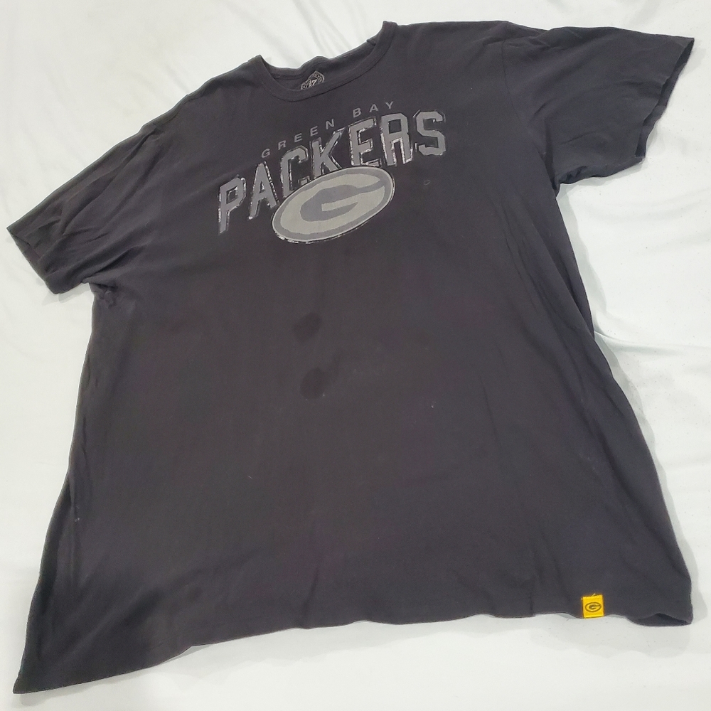 GREENBAY PACKERS ☆ 47 Brand ☆ Spell Out Tee ☆ Mens 2X ☆ Fair Condition - Picture 3 of 7